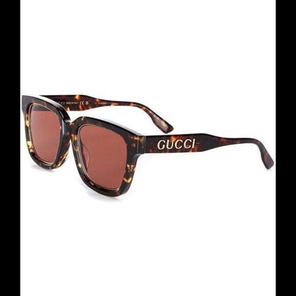 GUCCI GG 1136SA 002 52-21-150 L Havana Sunglasses